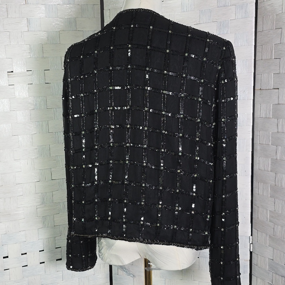 Vintage Papell Boutique Sequin Blazer - Picture 3 of 4